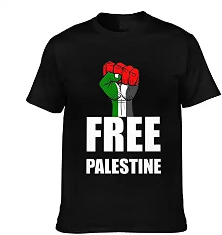 Summer Men T-shirt Asiluna Free Palestine Fight Revolution Support Gaza Men Shirt High Quality Cotton Short Sleeve Men Clothing
Summer Men T-shirt Asiluna Free Palestine Fight Revolution Support Gaza Men Shirt High Quality Cotton Short Sleeve Men Clothing