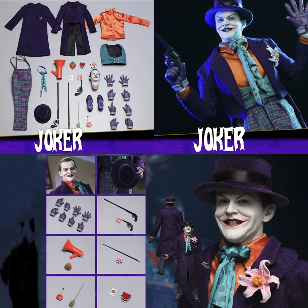 Real Stock MAT002 Collectible 1/6 Scale CLOWN Jack 1989 12 inches Head Body Clothing Accessory Model for Fans Christmas Gifts
Real Stock MAT002 Collectible 1/6 Scale CLOWN Jack 1989 12 inches Head Body Clothing Accessory Model for Fans Christmas Gifts