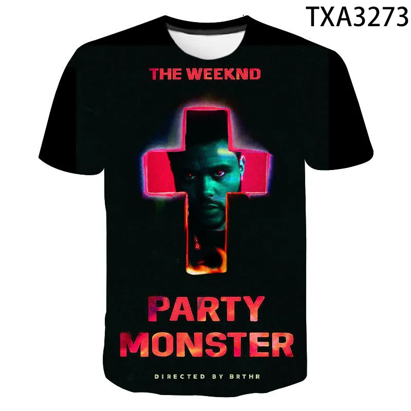2021 New Fashion The Weeknd 3D Printed T Shirt Summer Style Men Women Children Cool Short Sleeve Boy Girl Kids Casual Tops Tee
2021 New Fashion The Weeknd 3D Printed T Shirt Summer Style Men Women Children Cool Short Sleeve Boy Girl Kids Casual Tops Tee