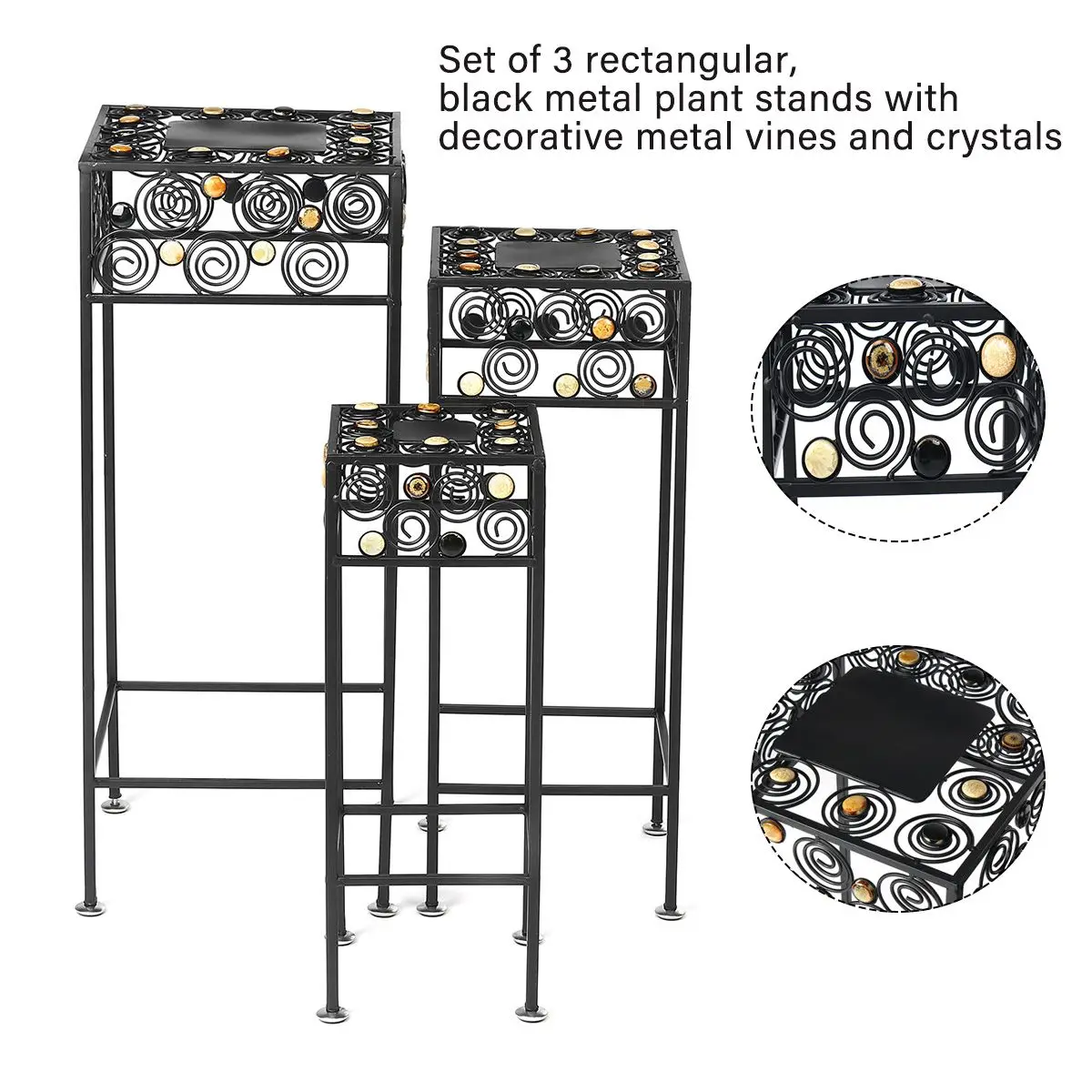 3pc/Set Metal Stand Plants Landing Type Light Extravagant Shelf Indoor outdoor Flowerpot Frame Flower Stand Home Decoration Rack
3pc/Set Metal Stand Plants Landing Type Light Extravagant Shelf Indoor outdoor Flowerpot Frame Flower Stand Home Decoration Rack