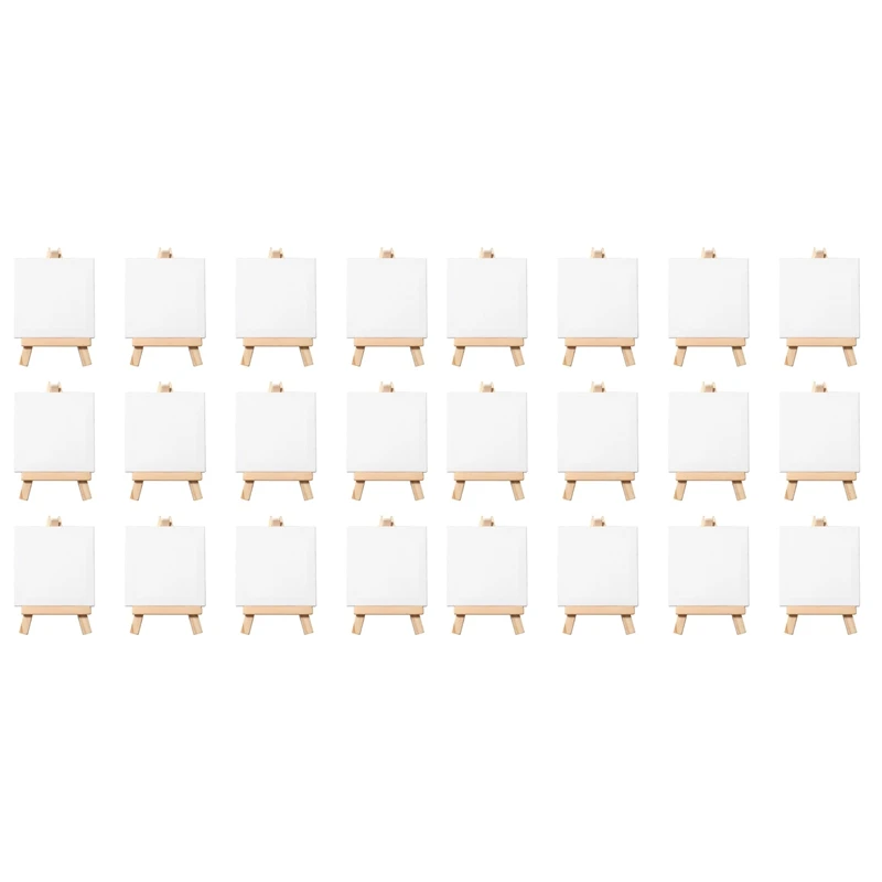 Artists 3 inch x3 inch Mini Canvas & 5 inch Mini Easel Set Painting - Set Contains: 24 Mini Canvases & 24 Mini Easels
Artists 3 inch x3 inch Mini Canvas & 5 inch Mini Easel Set Painting - Set Contains: 24 Mini Canvases & 24 Mini Easels