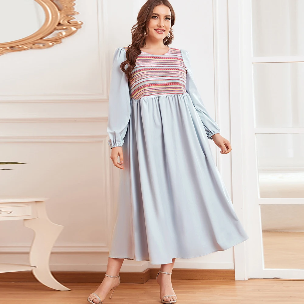 Ramadan Robe Eid Abaya Dubai Muslim Dress Turkey Islam Clothing Djellaba Femme Plus Size Dresses For Women Vestido De Mujer
Ramadan Robe Eid Abaya Dubai Muslim Dress Turkey Islam Clothing Djellaba Femme Plus Size Dresses For Women Vestido De Mujer