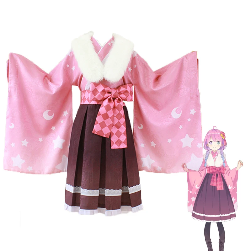 Anime VTuber Hololive Himemori Luna Cosplay Costume New Year's Kimono with Fur Collar Halloween Dress for Women Girls Any Size
Anime VTuber Hololive Himemori Luna Cosplay Costume New Year's Kimono with Fur Collar Halloween Dress for Women Girls Any Size