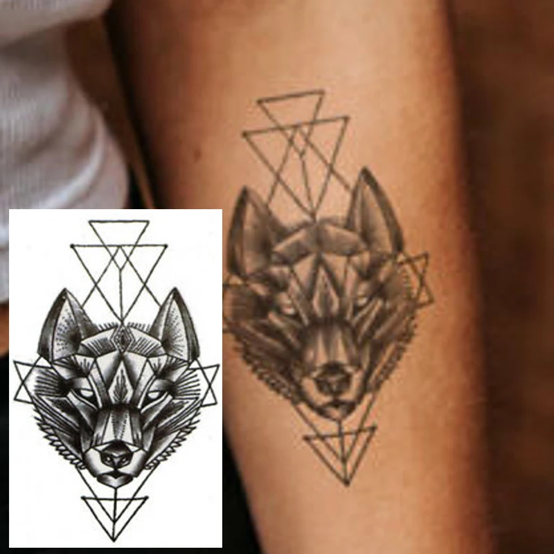 1pc Cool Waterproof Black Temporary Tattoo Sticker Wolf Design Full Arm Body Art Big Large Fake Tattoo Sticker Fashion 
1pc Cool Waterproof Black Temporary Tattoo Sticker Wolf Design Full Arm Body Art Big Large Fake Tattoo Sticker Fashion