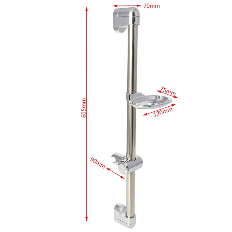 Shower rod Stainless Steel Shower Head Holding Rod With Soap Box Adjustable Lifting Rods
Shower rod Stainless Steel Shower Head Holding Rod With Soap Box Adjustable Lifting Rods