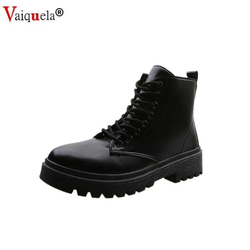 Rimocy White Black PU Leather Ankle Boots Women Autumn Winter Round Toe Lace Up Shoes Woman Fashion Motorcycle Platform Botas
Rimocy White Black PU Leather Ankle Boots Women Autumn Winter Round Toe Lace Up Shoes Woman Fashion Motorcycle Platform Botas