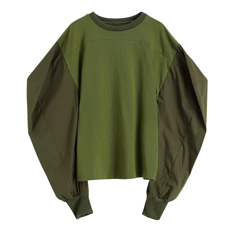 LANMREM 2021 Spring New Womens's Pullovers Contrast Color Loose Long Sleeve O-neck Sweatshirts Bubble Sleeve Stitched Top 2A3211
LANMREM 2021 Spring New Womens's Pullovers Contrast Color Loose Long Sleeve O-neck Sweatshirts Bubble Sleeve Stitched Top 2A3211