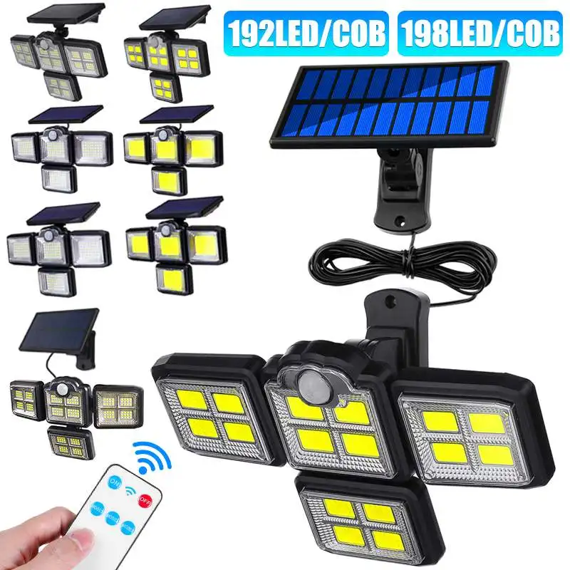 Solar Lights With Reomte Control 198COB LED IP65 Waterproof Outdoor Indoor Solar Lamp With Adjustable Head Wide Lighting Angle
Solar Lights With Reomte Control 198COB LED IP65 Waterproof Outdoor Indoor Solar Lamp With Adjustable Head Wide Lighting Angle