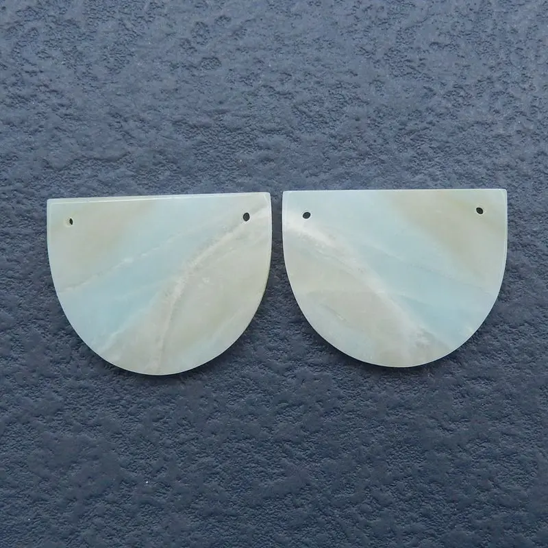 Natural Stone Amazonite Gemstone Double Hole Earring Bead 31x25x3mm 10g Fashion Jewelry Women Earrings
Natural Stone Amazonite Gemstone Double Hole Earring Bead 31x25x3mm 10g Fashion Jewelry Women Earrings