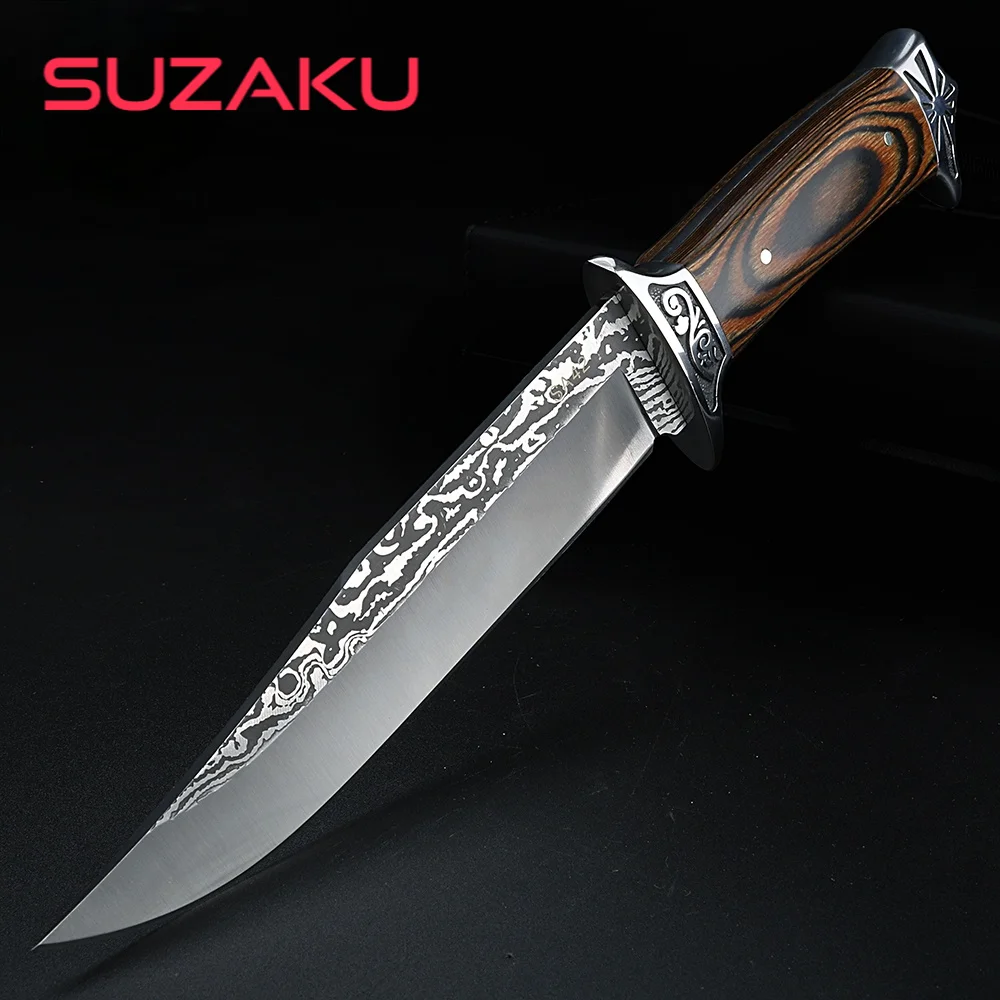 Outdoor D2 steel fixed blade knife wild survival short knife high hardness hunting self-defense knife
Outdoor D2 steel fixed blade knife wild survival short knife high hardness hunting self-defense knife