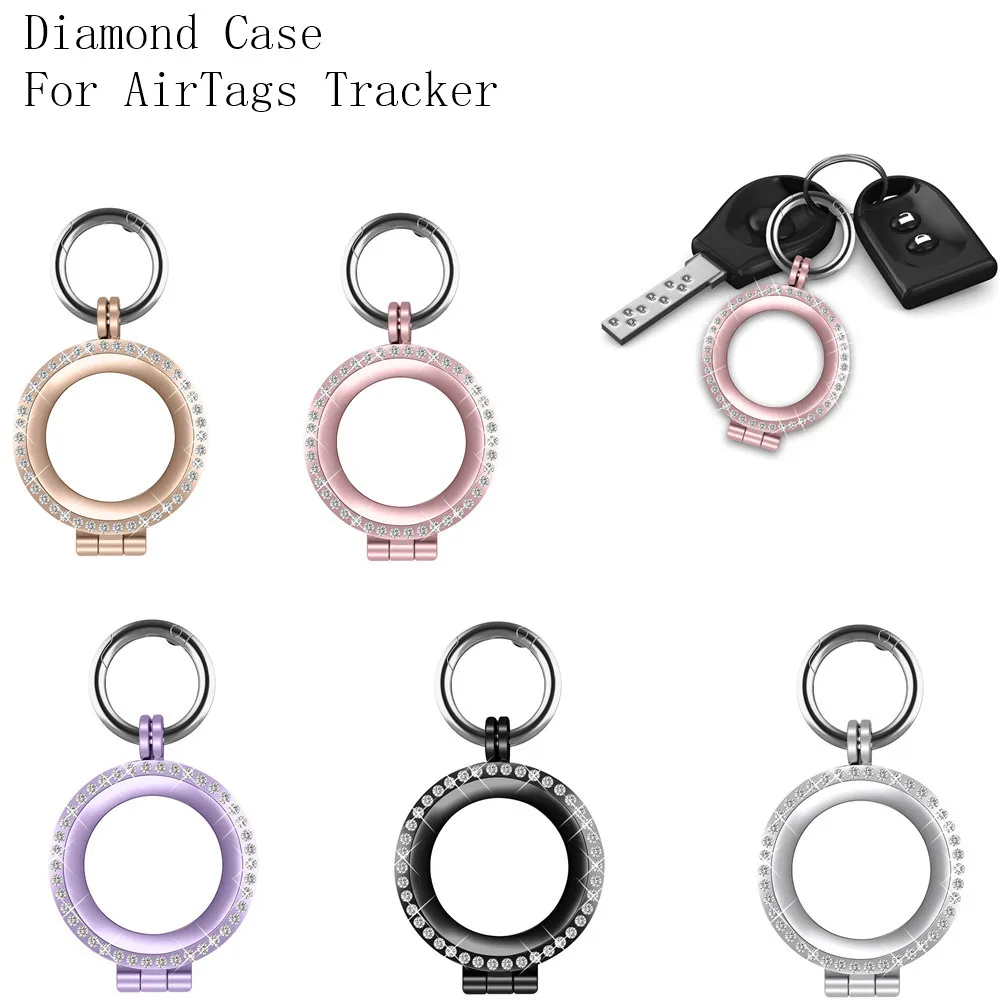 For Apple Airtags Case Diamond Protector Cover Metal Hard Locator Tracker Anti-lost Device Case with keychain For AirTags Cases
For Apple Airtags Case Diamond Protector Cover Metal Hard Locator Tracker Anti-lost Device Case with keychain For AirTags Cases