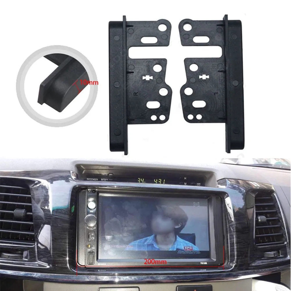 Hot Sale 2pcs Black ABS Car Radio Stereo Double Din DVD Player Spacers For Toyota Mounting Bracket Wholesale
Hot Sale 2pcs Black ABS Car Radio Stereo Double Din DVD Player Spacers For Toyota Mounting Bracket Wholesale