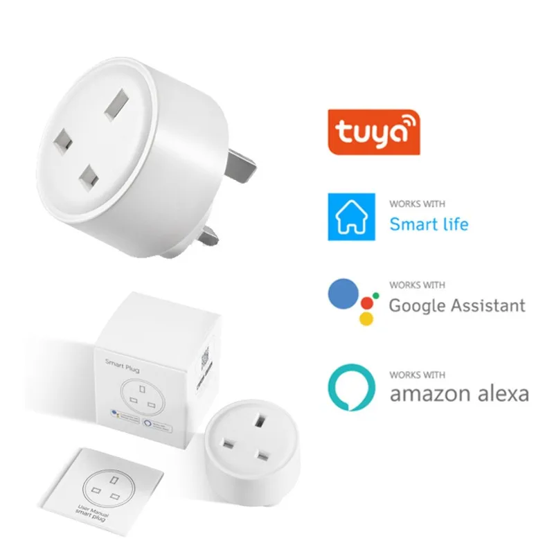 15A английская штепсельная вилка Tuya, умная штепсельная вилка Wifi, беспроводное управление, розетка, Умный домашний таймер, работает с приложен...
15A английская штепсельная вилка Tuya, умная штепсельная вилка Wifi, беспроводное управление, розетка, Умный домашний таймер, работает с приложен...