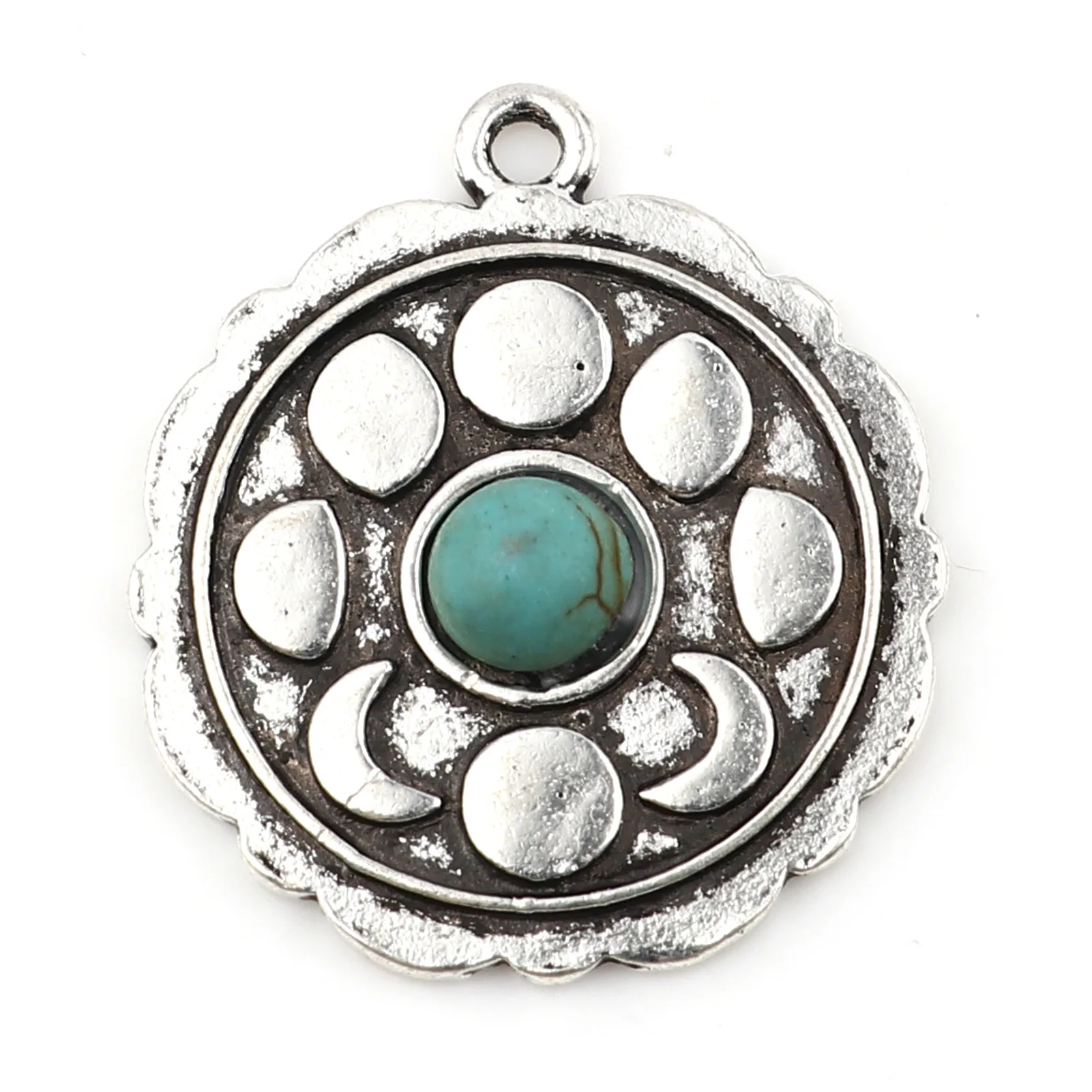 DoreenBeads Retail 5 PCs Bohemia Charms Round Green Blue Moon Imitation Turquoise Jewelry Necklace Making Findings 28mm x 25mm,
DoreenBeads Retail 5 PCs Bohemia Charms Round Green Blue Moon Imitation Turquoise Jewelry Necklace Making Findings 28mm x 25mm,