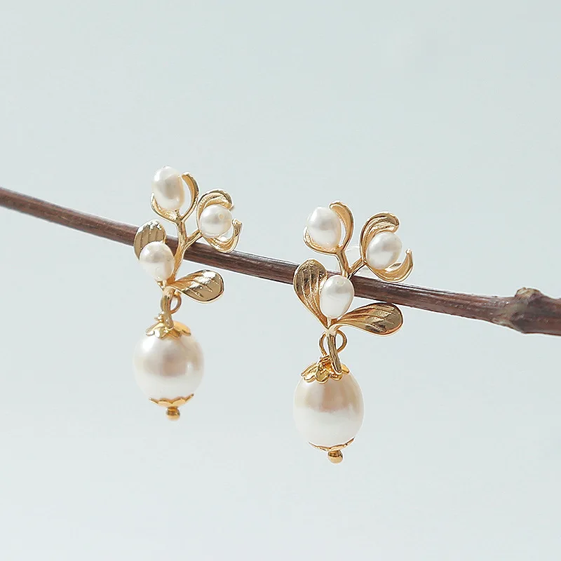 GREEN PURPLE 14K Gold Plated Handmade Flower Drop Earrings Natural Baroque Oval Pearl Earrings For Women Fashion Jewelry
GREEN PURPLE 14K Gold Plated Handmade Flower Drop Earrings Natural Baroque Oval Pearl Earrings For Women Fashion Jewelry