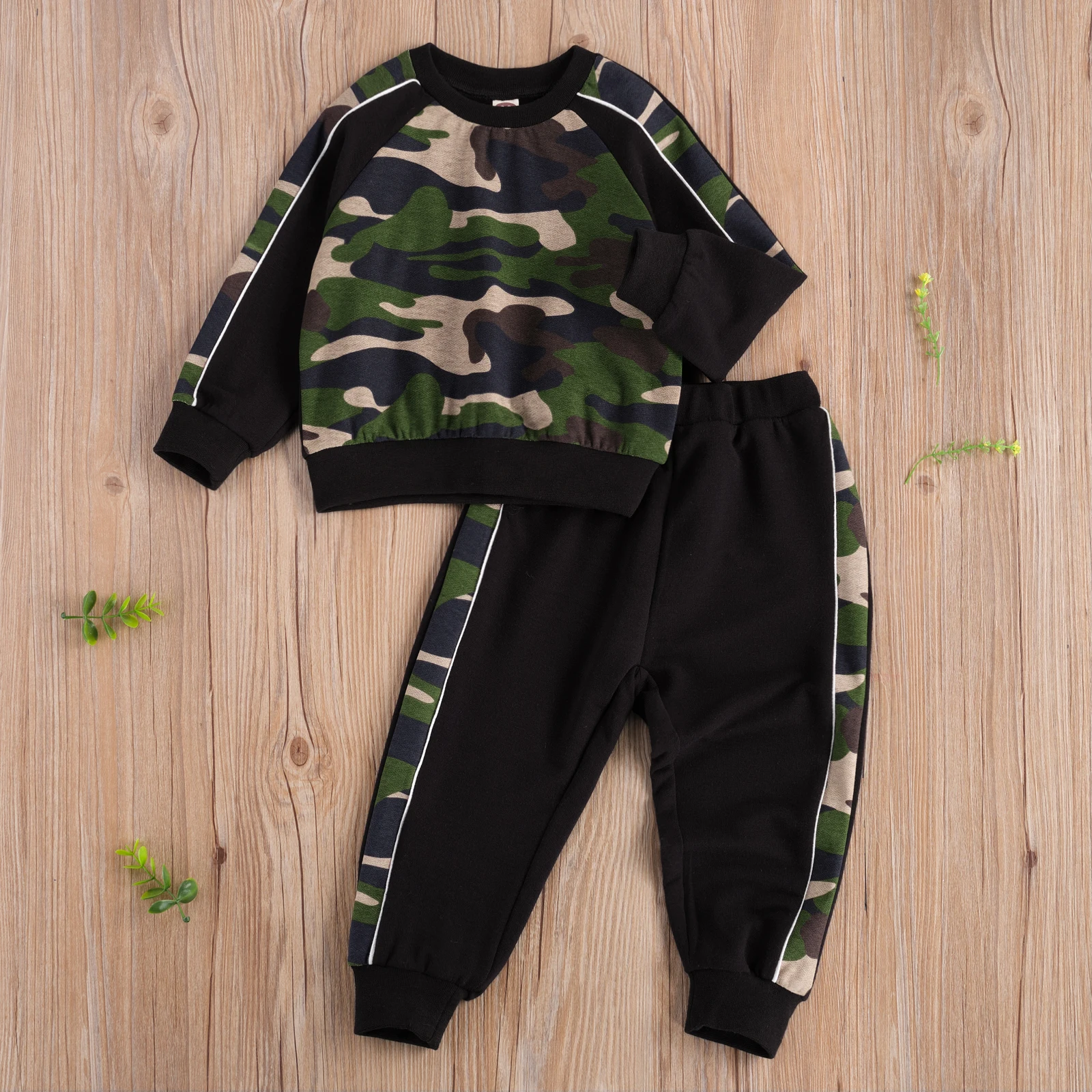 2Pcs Unisex Baby Suit Children Clothes Camouflage Print Outfits Long Sleeve Round Neck Pullover + Casual Trousers 2020 Autumn
2Pcs Unisex Baby Suit Children Clothes Camouflage Print Outfits Long Sleeve Round Neck Pullover + Casual Trousers 2020 Autumn