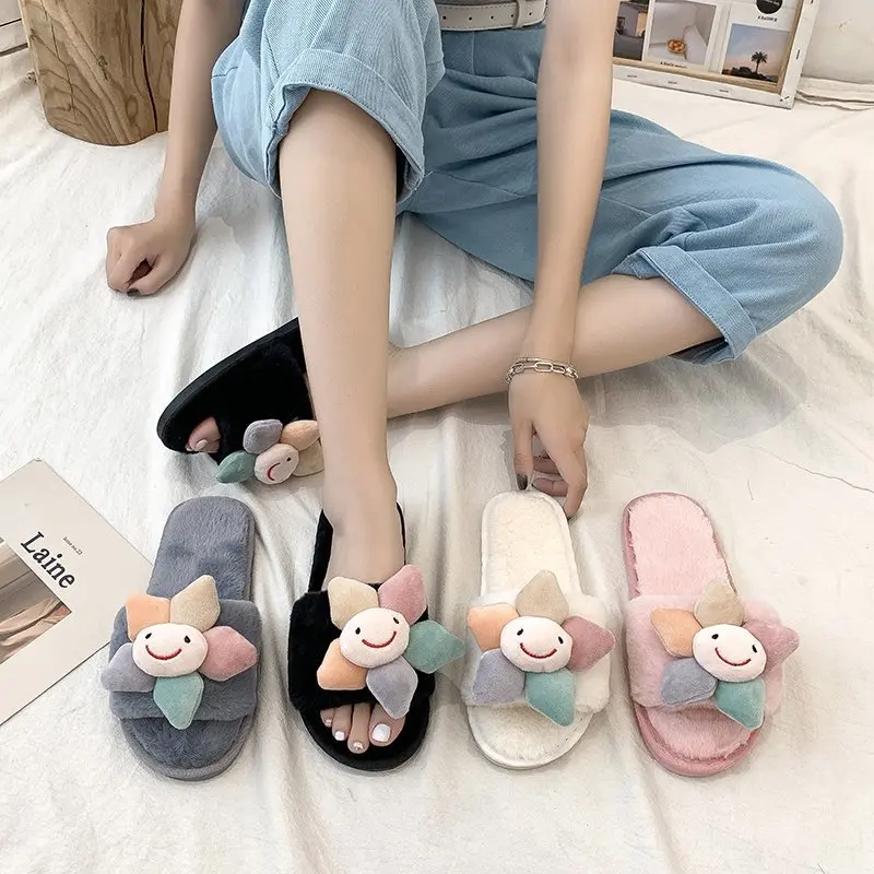 Furry slippers 2020 winter new flat-bottomed home warm floor shoes non-slip a comfortable sun flower cotton drag
Furry slippers 2020 winter new flat-bottomed home warm floor shoes non-slip a comfortable sun flower cotton drag