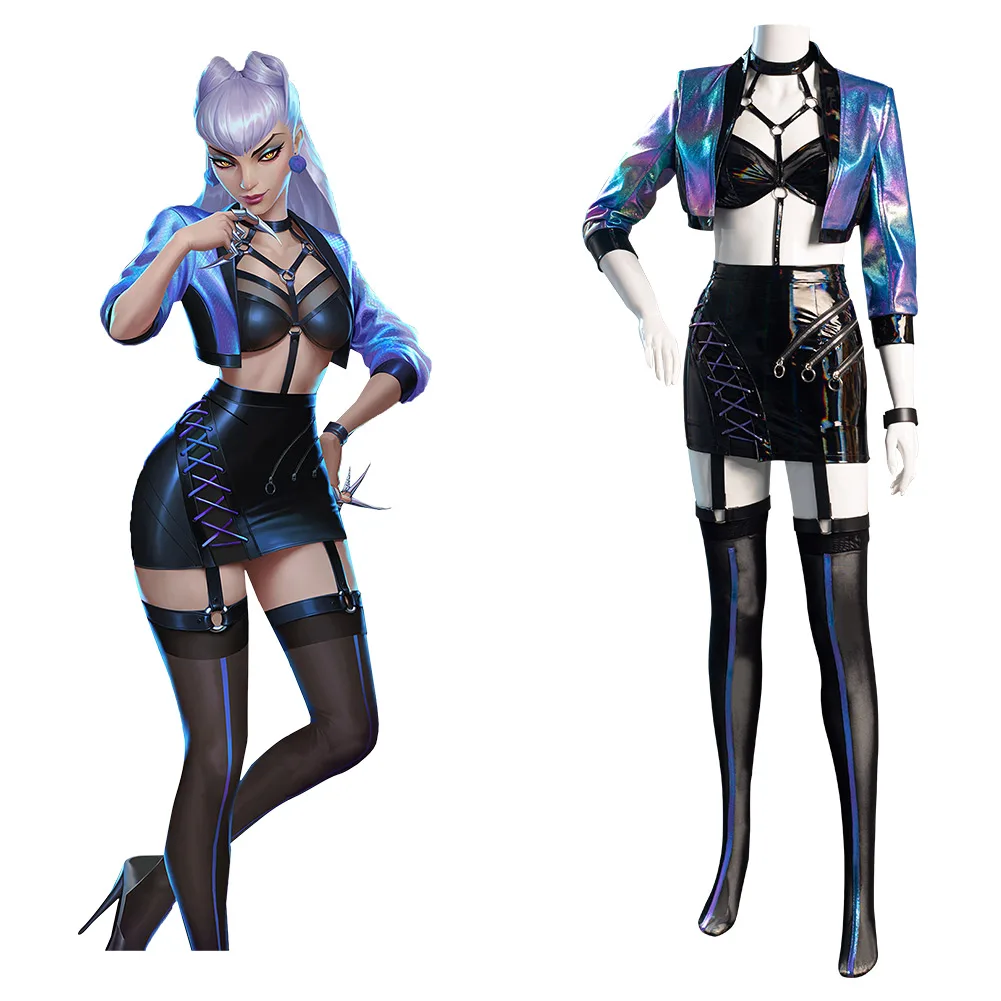 Game LOL KDA Evelynn Cosplay Costumes Women Skirt Outfits Halloween Carnival Suit Evelynn Costume
Game LOL KDA Evelynn Cosplay Costumes Women Skirt Outfits Halloween Carnival Suit Evelynn Costume