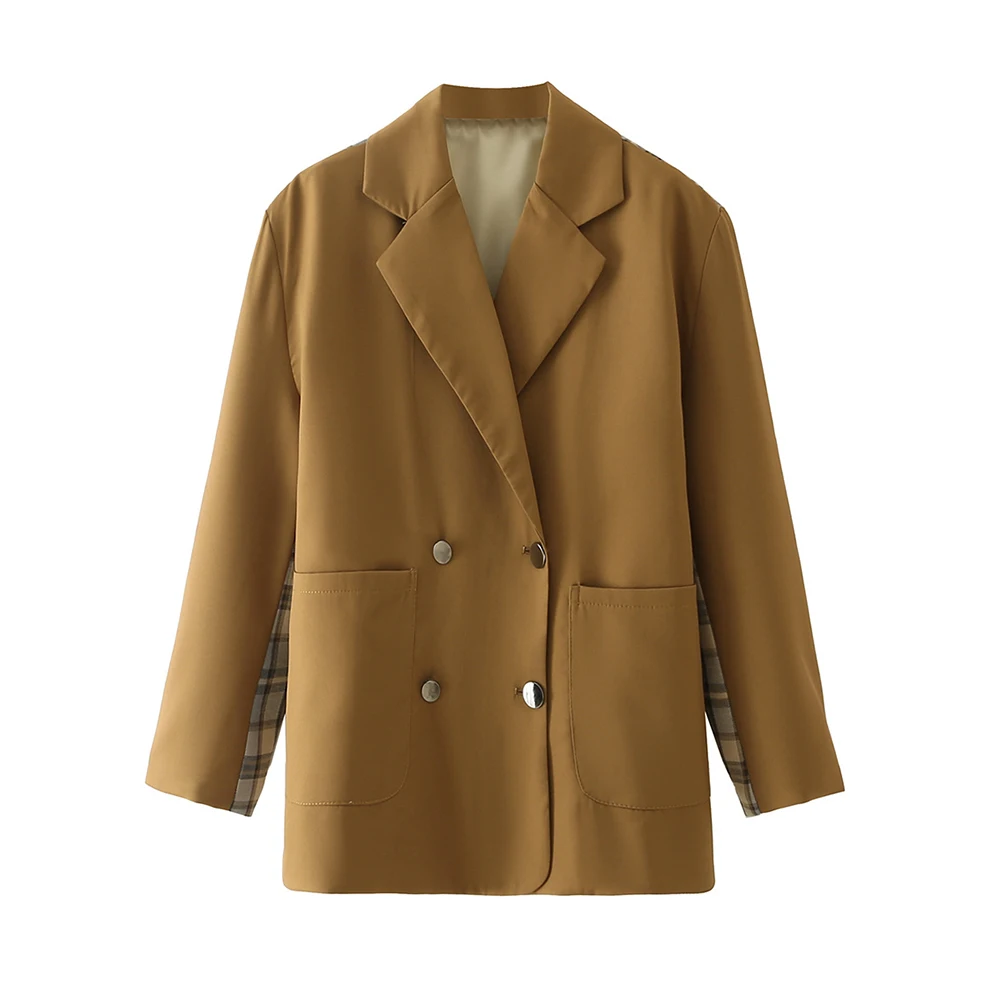 Female Blazer Spring and Autumn Fashion New Fashionable Color Matching Suit Loose and Casual Long Sleeve Pocket Women's Jacket
Female Blazer Spring and Autumn Fashion New Fashionable Color Matching Suit Loose and Casual Long Sleeve Pocket Women's Jacket