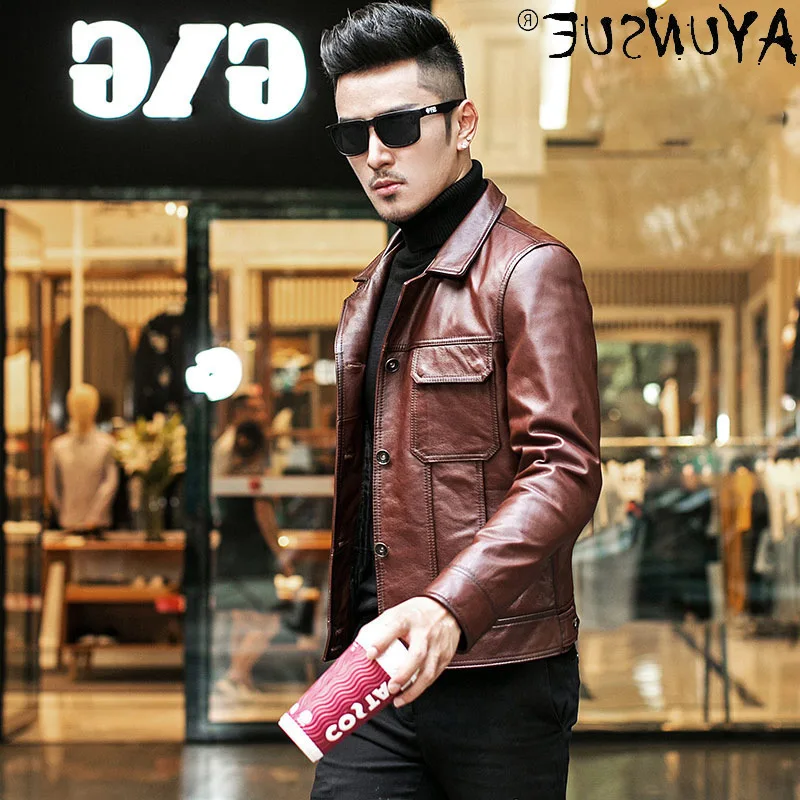 Leather Genuine Cowhide Jacket Men Motorcycle 2021 Men's Clothing New Top Korean Jackets Male Ropa De Hombre LXR595
Leather Genuine Cowhide Jacket Men Motorcycle 2021 Men's Clothing New Top Korean Jackets Male Ropa De Hombre LXR595