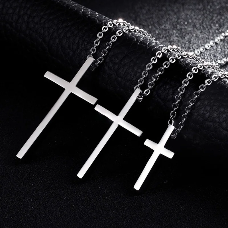 Titanium Steel Cross Pendant Necklace For Men Women Minimalist Jewelry Male Female Prayer Necklaces Chokers Gift
Titanium Steel Cross Pendant Necklace For Men Women Minimalist Jewelry Male Female Prayer Necklaces Chokers Gift