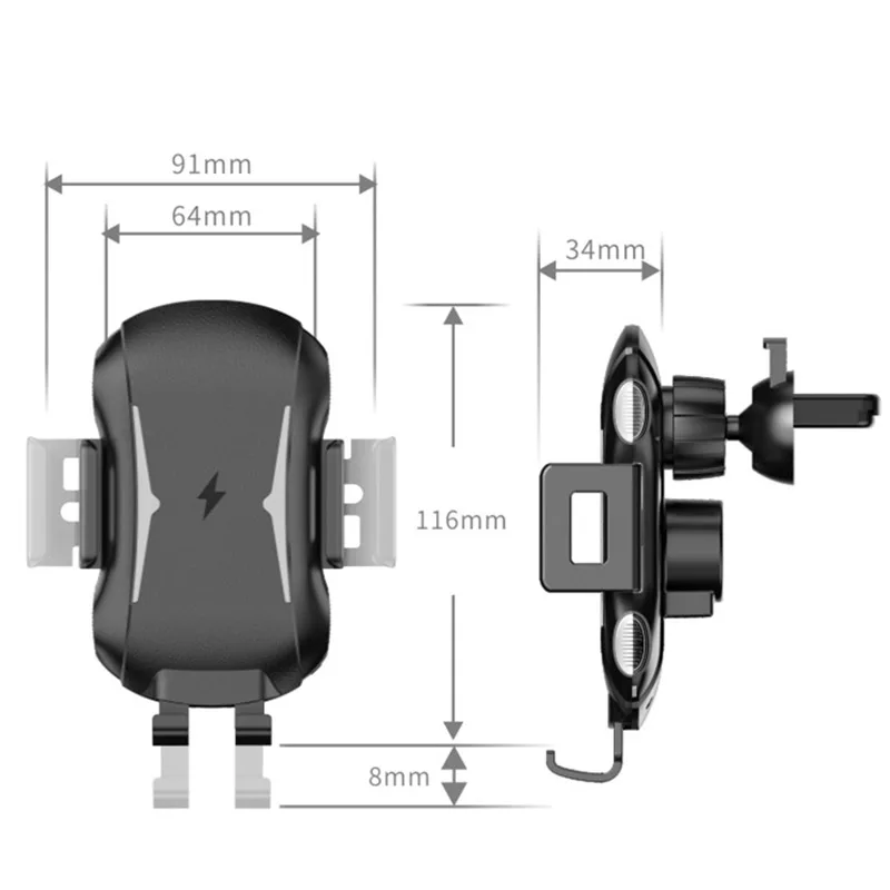 Wireless Car Charger Fast Charging Mount Clamping Air Vent Phone Holder DJA99
Wireless Car Charger Fast Charging Mount Clamping Air Vent Phone Holder DJA99