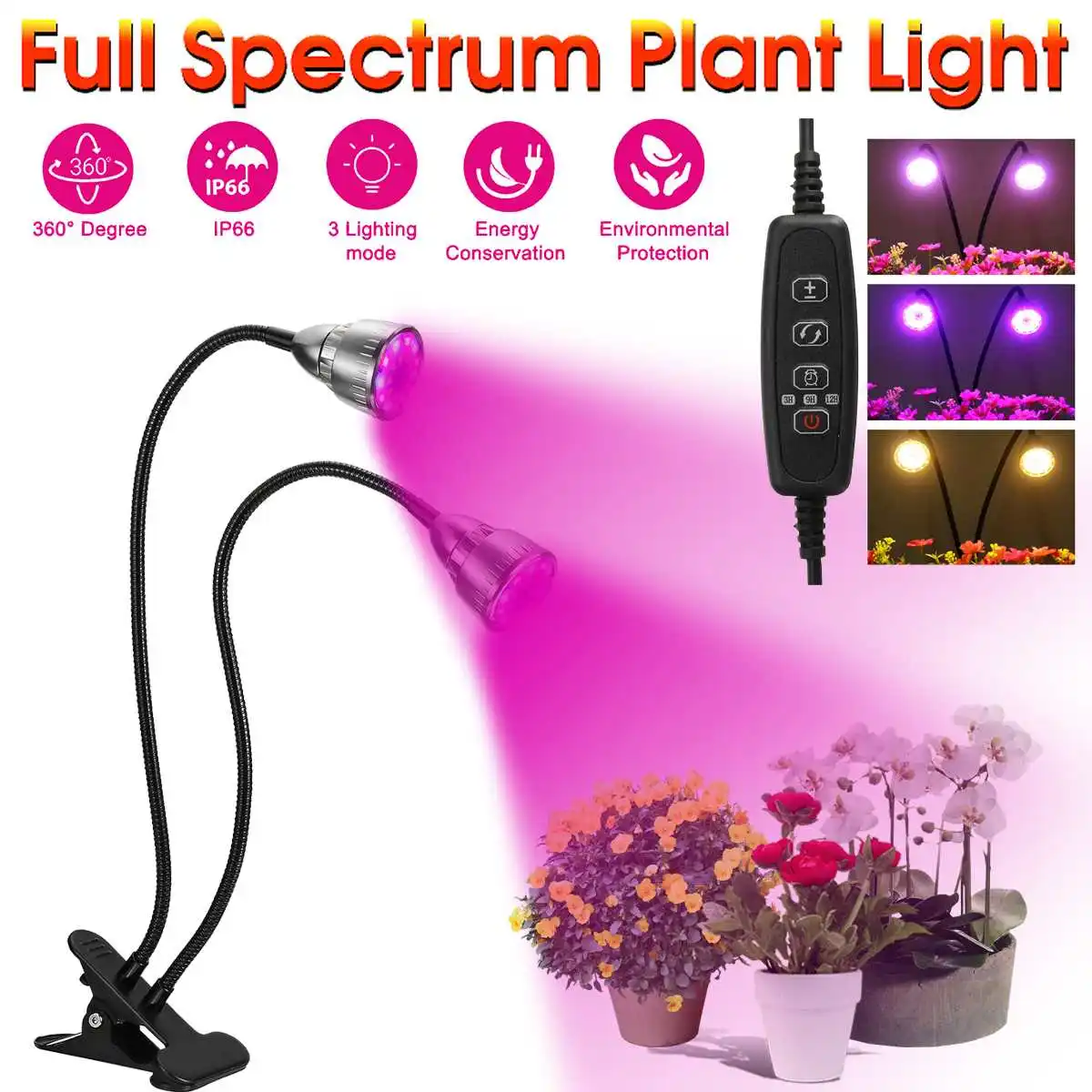 220V Phytolamp E27 Full Spectrum LED Grow Light Flexible Metal Hose Clip-on Growing Lights Indoor Phyto Lamps for Plants Flowers
220V Phytolamp E27 Full Spectrum LED Grow Light Flexible Metal Hose Clip-on Growing Lights Indoor Phyto Lamps for Plants Flowers