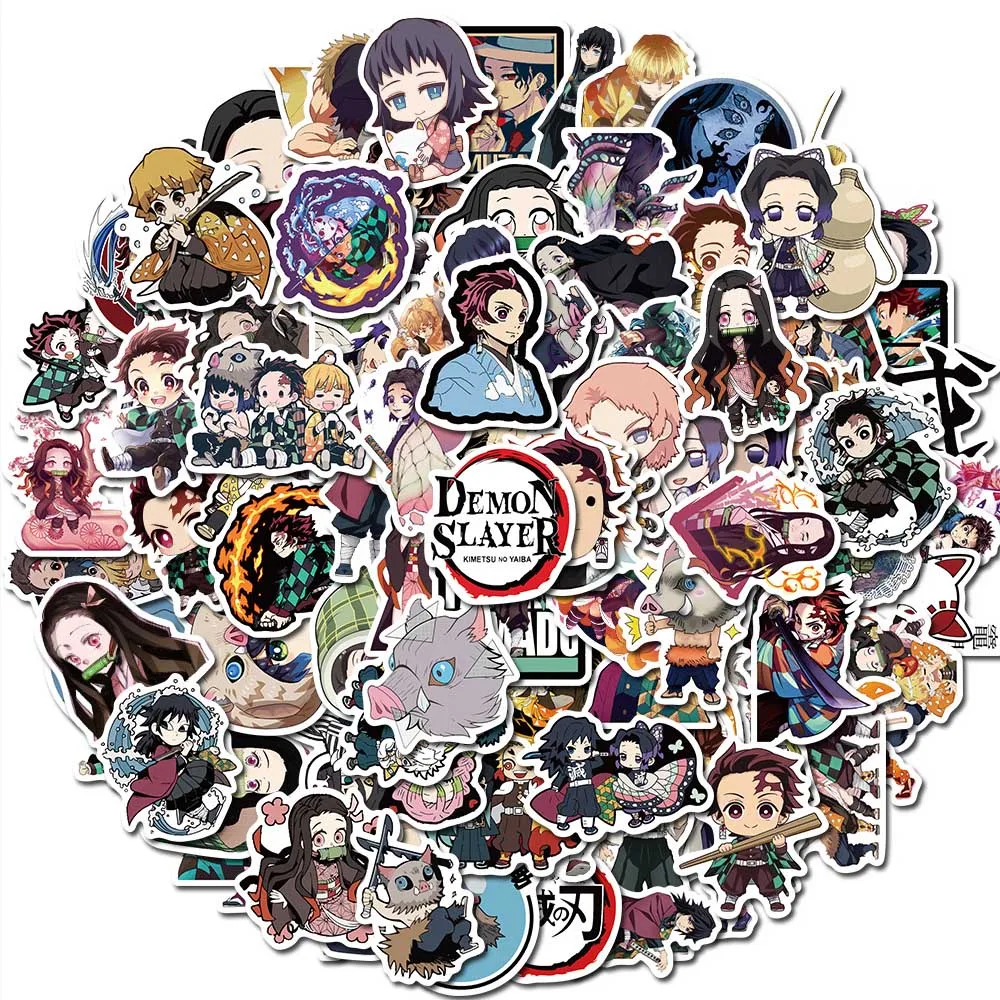 50/100pcs/Pack Anime Demon Slayer Kimetsu No Yaiba Sticker Waterproof PVC Skateboard Luggage Motorcycle Guitar Kid Boy Vsco Stic
50/100pcs/Pack Anime Demon Slayer Kimetsu No Yaiba Sticker Waterproof PVC Skateboard Luggage Motorcycle Guitar Kid Boy Vsco Stic