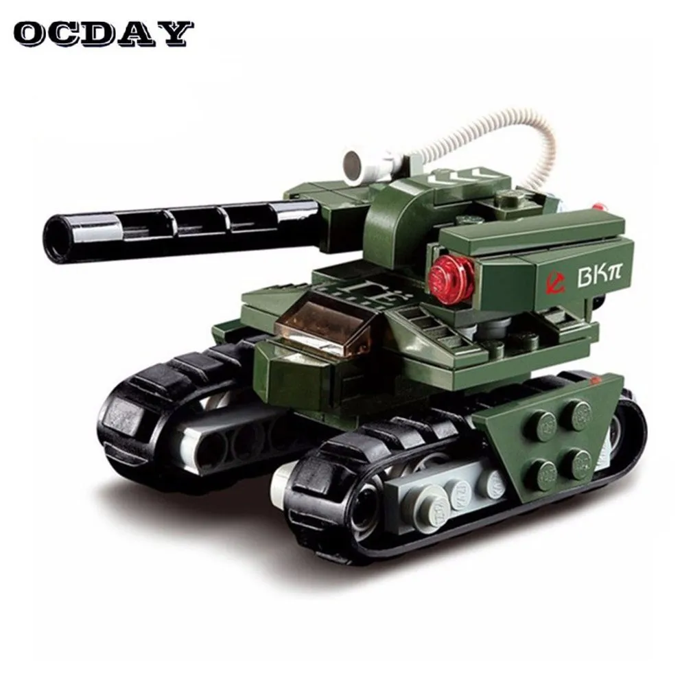 OCDAY 103 шт./компл. строительные блоки Hammer Tank Red Alert 3 Военный танк ведущие модели