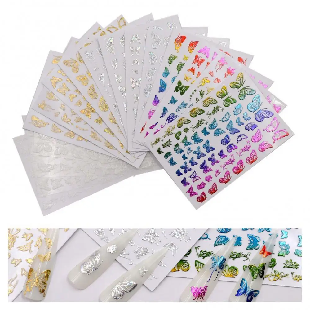 50% Hot Sale 4/16Pcs 3D Butterfly Colorful Luminous Transfer Foil Nail Art Manicure Stickers
50% Hot Sale 4/16Pcs 3D Butterfly Colorful Luminous Transfer Foil Nail Art Manicure Stickers
