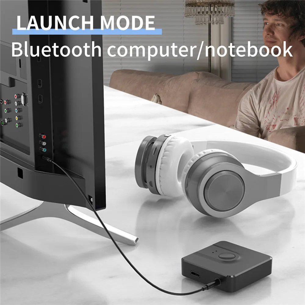 Kebidu 2 в 1 Bluetooth V5.0 аудио передатчик приемник стерео беспроводное 3 5 мм к 2RCA AUX