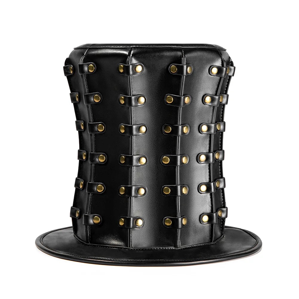 Steampunk New Girl Boy Rivet High Top Banquet PU Top Hat Cosplay Halloween Anime Party Party Game Top Hat
Steampunk New Girl Boy Rivet High Top Banquet PU Top Hat Cosplay Halloween Anime Party Party Game Top Hat
