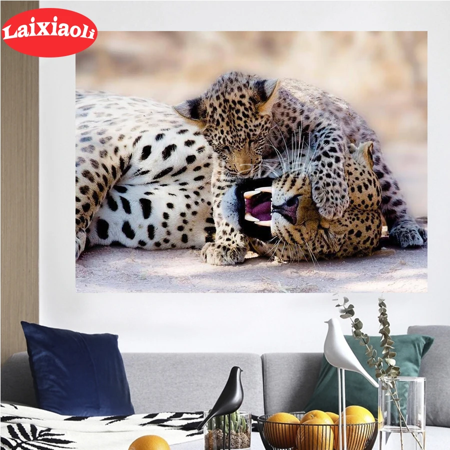 5d cross-stitch wild animal leopard diamond painting full square drill diamond mosaic handicraft painting 3d diamond round decor
5d cross-stitch wild animal leopard diamond painting full square drill diamond mosaic handicraft painting 3d diamond round decor