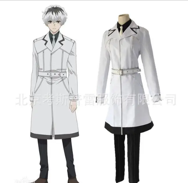 Japanese Anime Tokyo Ghoul:re Cosplay Costumes Sasaki Haise Kaneki Ken Cosplay Costumes White Trench Full Set
Japanese Anime Tokyo Ghoul:re Cosplay Costumes Sasaki Haise Kaneki Ken Cosplay Costumes White Trench Full Set