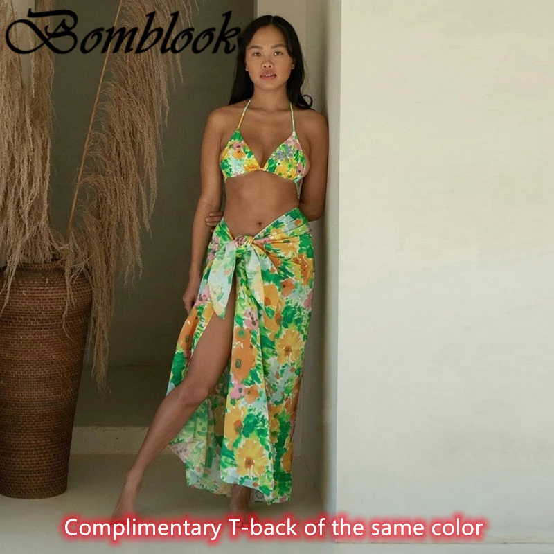 Bomblook Beach Leisure Vacation Women's Swimwear 2021 Print Halter Bikini Lace Up Underpants Tippet Summer Female Sexy Outfits
Bomblook Beach Leisure Vacation Women's Swimwear 2021 Print Halter Bikini Lace Up Underpants Tippet Summer Female Sexy Outfits