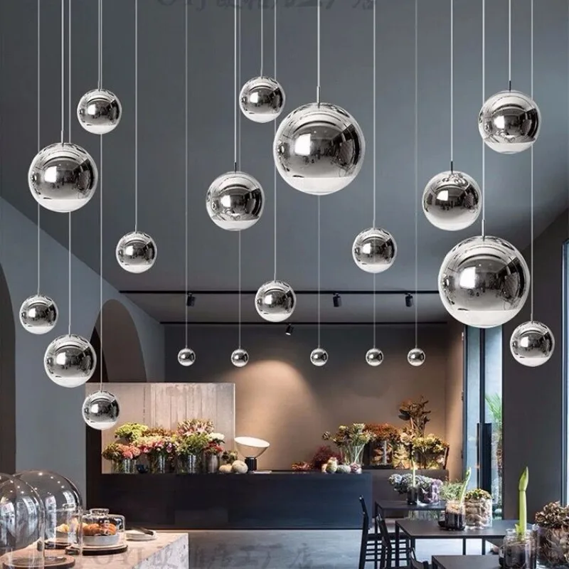 Nordic Mirror Ball Glass Pendant Lights Dininging Room Kitchen Home Decor Cafe Bar Restaurant Lights Luminaire Suspendu E27 Bulb
Nordic Mirror Ball Glass Pendant Lights Dininging Room Kitchen Home Decor Cafe Bar Restaurant Lights Luminaire Suspendu E27 Bulb