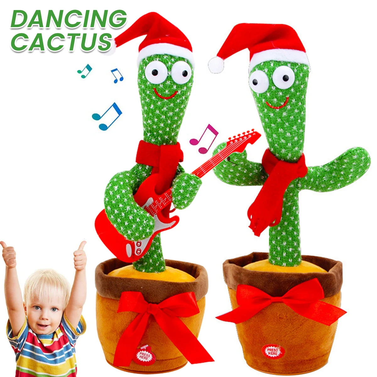 Christmas Cactus Toy Electric Dancing Cactus Can Sing Plant Cactus Toy Home Office Decoration With LED Light Can Record
Christmas Cactus Toy Electric Dancing Cactus Can Sing Plant Cactus Toy Home Office Decoration With LED Light Can Record