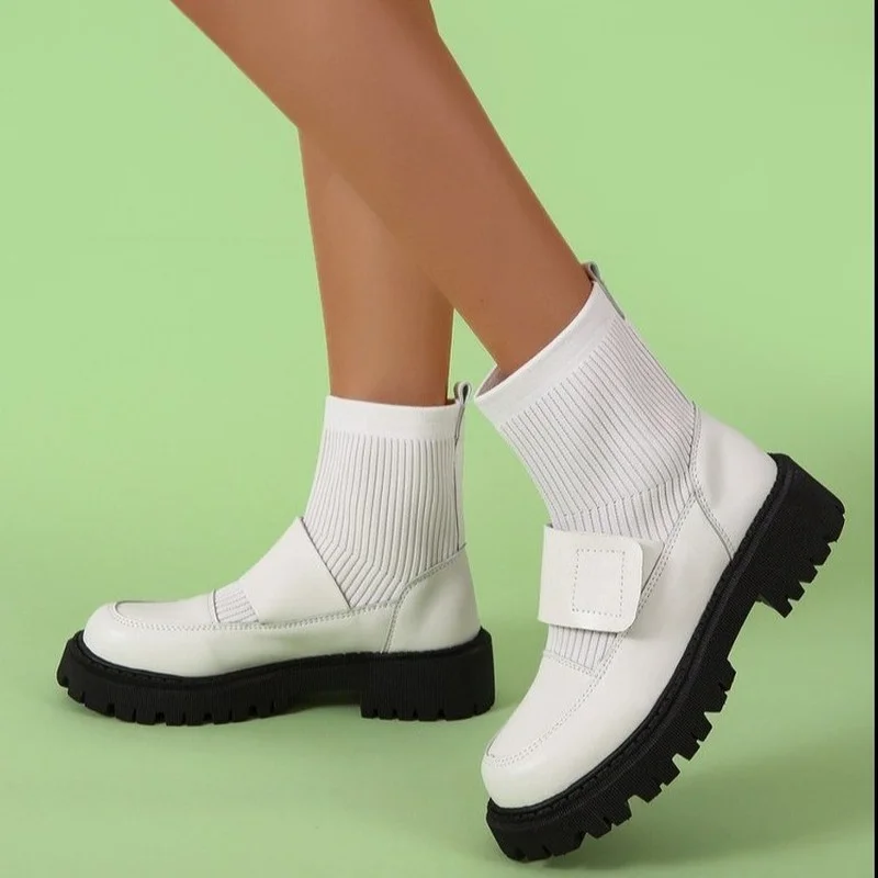 Merk Vrouwen Schoenen Zomer Laars Laarzen-Vrouwen Ronde Neus Mode 2022 Mid Calf Rubber Kousen Herfst Rock Dames mid-Kalf New
Merk Vrouwen Schoenen Zomer Laars Laarzen-Vrouwen Ronde Neus Mode 2022 Mid Calf Rubber Kousen Herfst Rock Dames mid-Kalf New