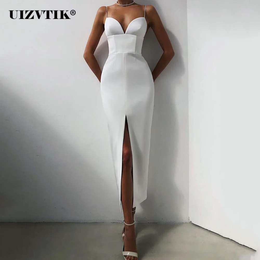 Sexy Tube Top Suspender Backless Summer Dress Women 2021 Elegant High Waist Split Long Club Wedding Party Bodycon Dress White
Sexy Tube Top Suspender Backless Summer Dress Women 2021 Elegant High Waist Split Long Club Wedding Party Bodycon Dress White