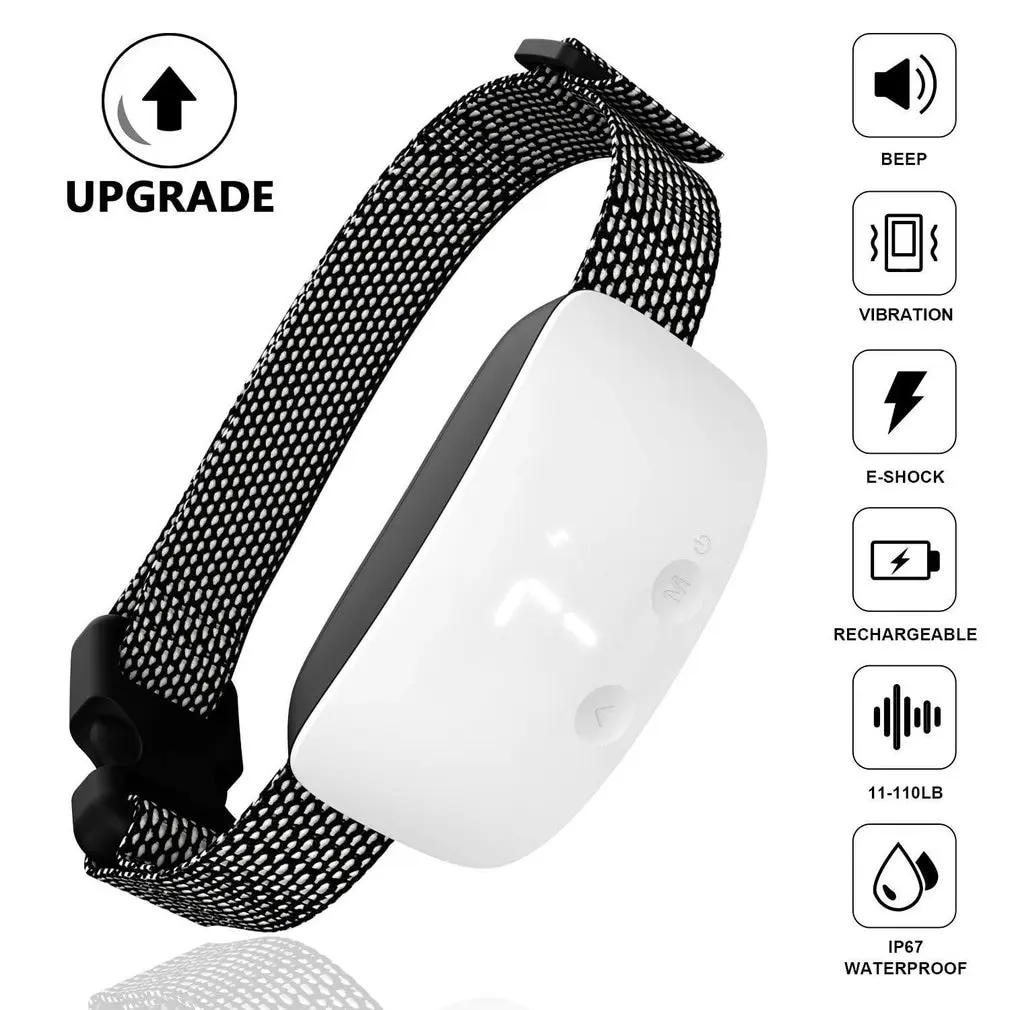Anti Bark Dog Collar IP67 Anti-barking Pet Supplies Durable Pet Collar Smart Barking Detection Chip For Dogs
Anti Bark Dog Collar IP67 Anti-barking Pet Supplies Durable Pet Collar Smart Barking Detection Chip For Dogs