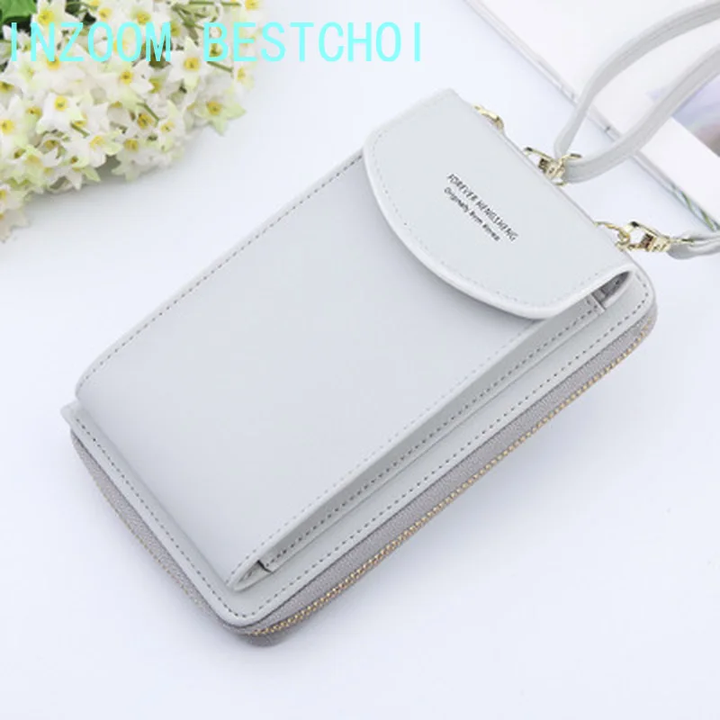 2020 Women Wallet Solid Color Leather Shoulder Straps Shoulder Bag Mobile Phone Big Card Holders Wallet Handbag Pockets Girls
2020 Women Wallet Solid Color Leather Shoulder Straps Shoulder Bag Mobile Phone Big Card Holders Wallet Handbag Pockets Girls