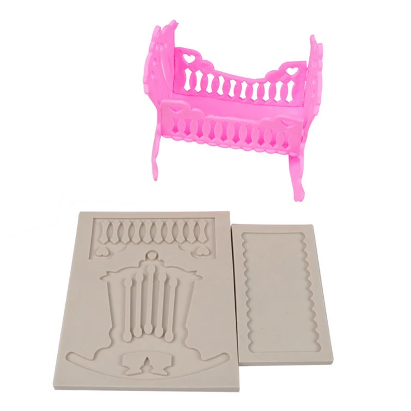 Baby's Cot Shape Silicone Mold Sugarcraft Chocolate Cupcake Fondant Cake Decorating Tools
Baby's Cot Shape Silicone Mold Sugarcraft Chocolate Cupcake Fondant Cake Decorating Tools