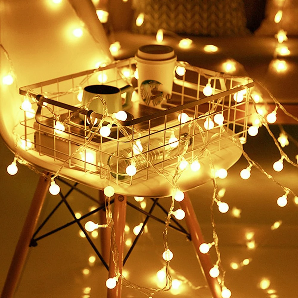 6m 40 LED LED Frosted Ball Garland Lights Fairy String Waterproof Outdoor Lamp Christmas Holiday Wedding Party Lights Decoration
6m 40 LED LED Frosted Ball Garland Lights Fairy String Waterproof Outdoor Lamp Christmas Holiday Wedding Party Lights Decoration