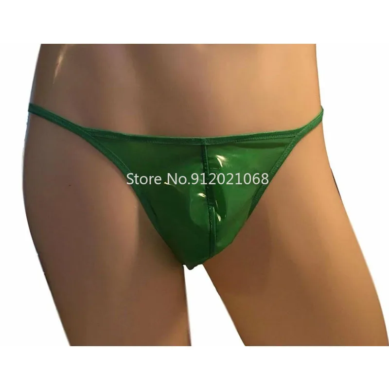 Lingerie Men's Latex Briefs Cock Pocket G-String Bikini Rubber Shiny Fetish Tanga Pouch
Lingerie Men's Latex Briefs Cock Pocket G-String Bikini Rubber Shiny Fetish Tanga Pouch