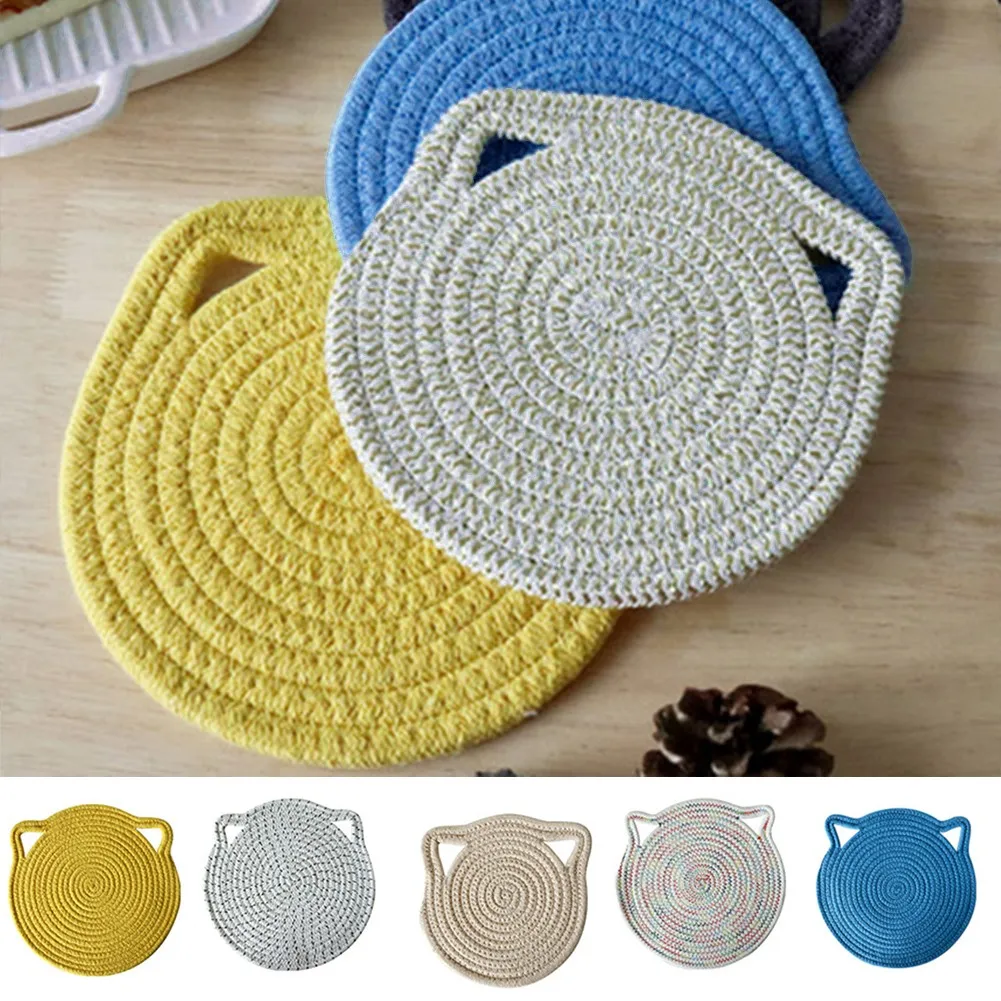 18cm Cute Cartoon Cat Placemat Table Plate Dish Mat Holder Insulation Pad Kitchen Home Kitchen Accessories
18cm Cute Cartoon Cat Placemat Table Plate Dish Mat Holder Insulation Pad Kitchen Home Kitchen Accessories
