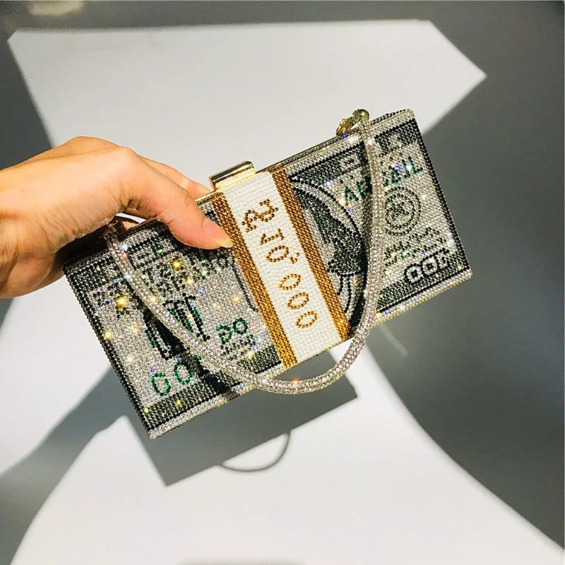 10000 Purse Money Dollars Clutch Stack of Cash Evening Handbags Shoulder Wedding Dinner Bag 8 Color
10000 Purse Money Dollars Clutch Stack of Cash Evening Handbags Shoulder Wedding Dinner Bag 8 Color
