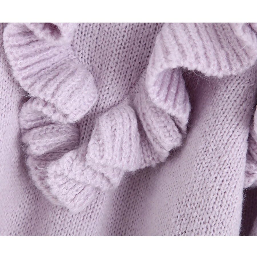 TEELYNN Mohair pullovers for women 2019 Autumn winter purple Ruffle lantern long sleeve warm sweater chic Gypsy knitted sweaters
TEELYNN Mohair pullovers for women 2019 Autumn winter purple Ruffle lantern long sleeve warm sweater chic Gypsy knitted sweaters