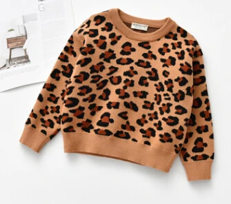 Childrens Leopard Striped Sweatshirt Autumn and Winter Long-Sleeve Sweatshirt Unisex Kids Warm Pullover Sweater for 3-8 Y
Childrens Leopard Striped Sweatshirt Autumn and Winter Long-Sleeve Sweatshirt Unisex Kids Warm Pullover Sweater for 3-8 Y