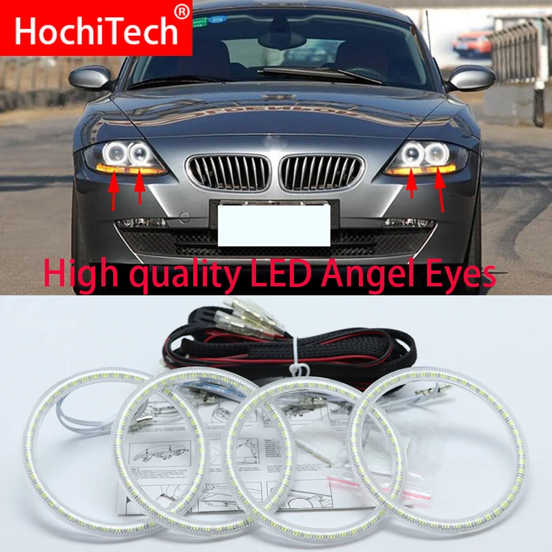 Для BMW Z4 E85 E86 2002 - 2008 Супер яркий белого цвета 3528 SMD комплект светодиодов глаза