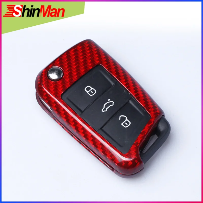 ShinMan Carbon Fiber Remote Key Car key Case key shell Key Cover For Volkswagen GOLF Lamando Touran keychain Accessories
ShinMan Carbon Fiber Remote Key Car key Case key shell Key Cover For Volkswagen GOLF Lamando Touran keychain Accessories
